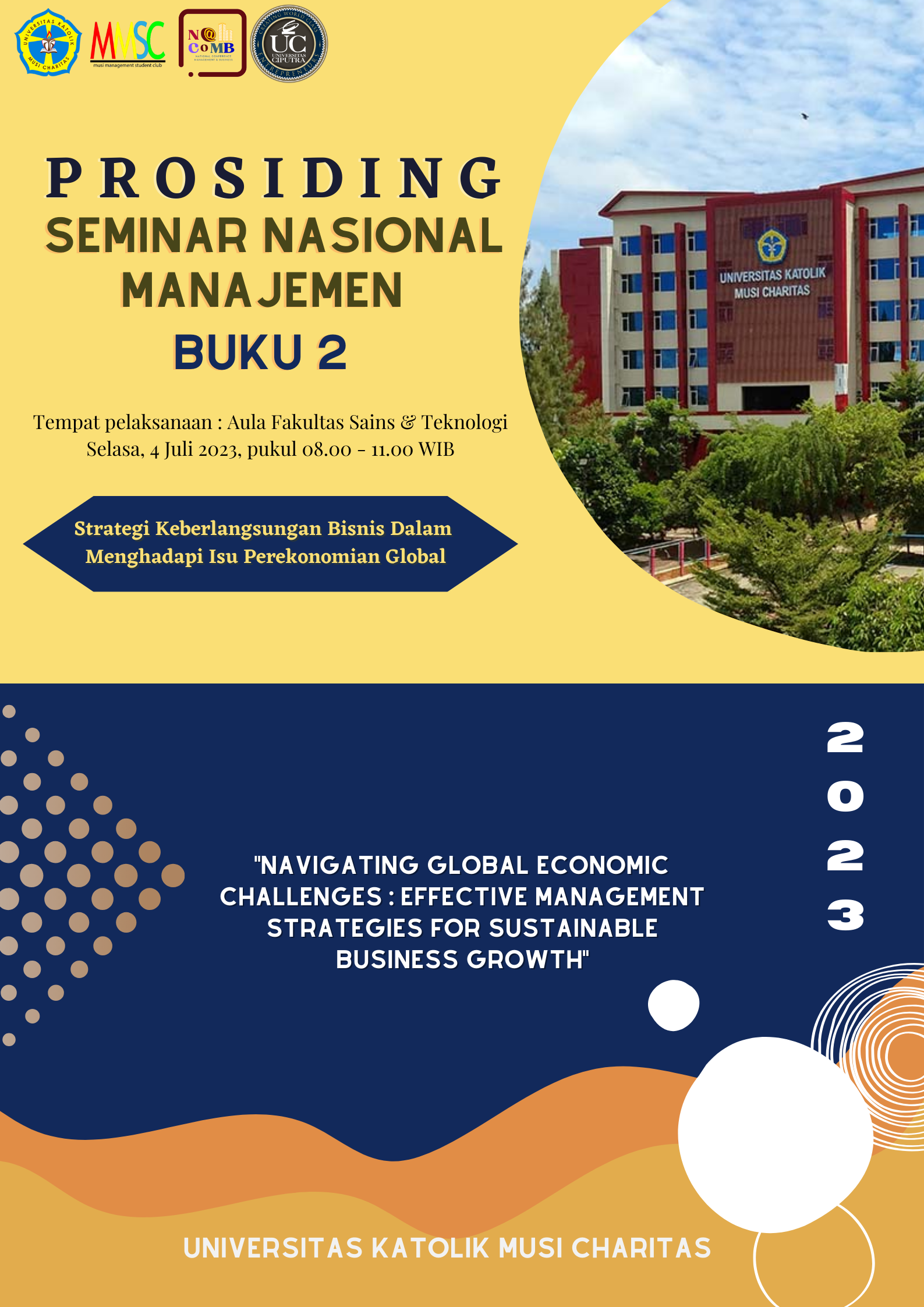 					View Vol. 1 No. 2 (2023): PROSIDING SEMINAR NASIONAL MANAJEMEN BUKU 2
				